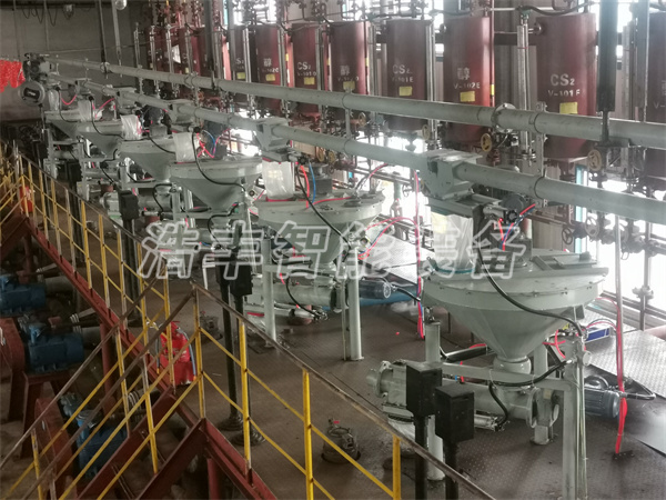 全自動拆包機(jī)+多點(diǎn)出料管鏈輸送機(jī)系統(tǒng)